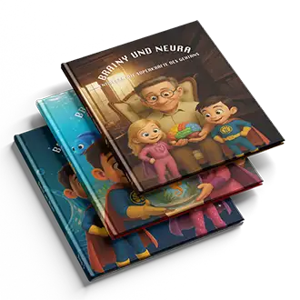 Die ersten drei Bücher der Reihe Brainy und Neura